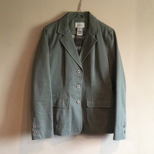 LL Bean olive green blazer
